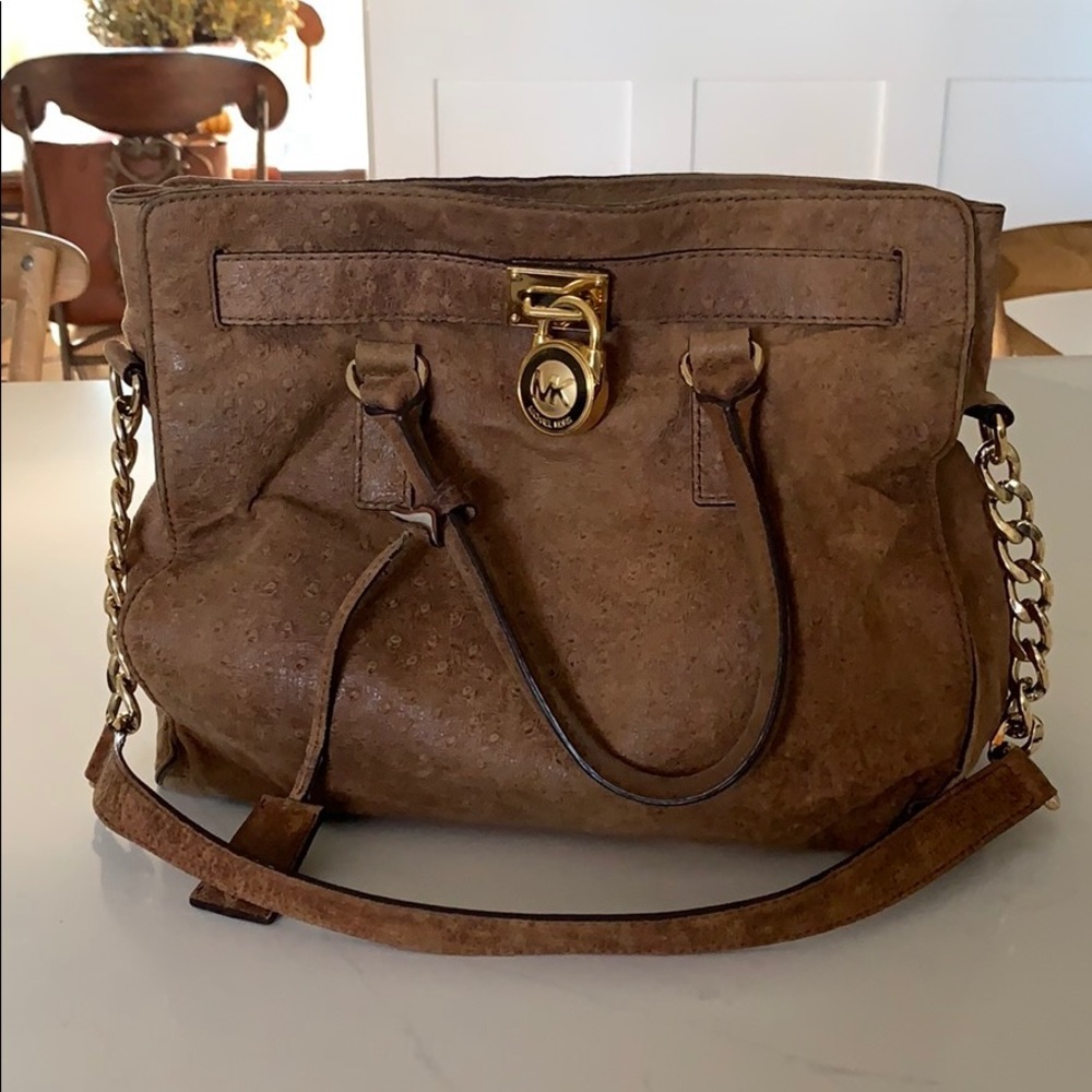 Michael Kors suede Hamilton bag